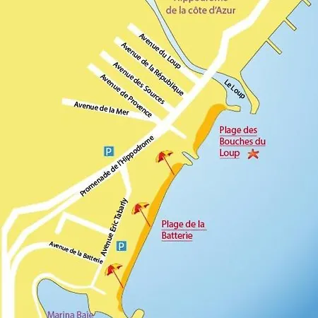 4 Pers , 100m De La Marina Baie Des Anges French Riviera Appartamento Villeneuve-Loubet
