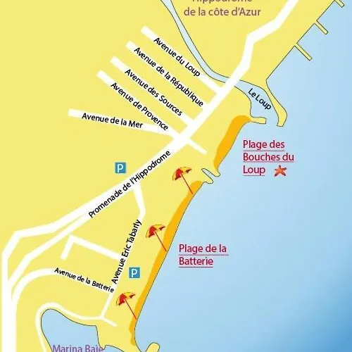 4 Pers , 100m De La Marina Baie Des Anges French Riviera Apartment Villeneuve-Loubet